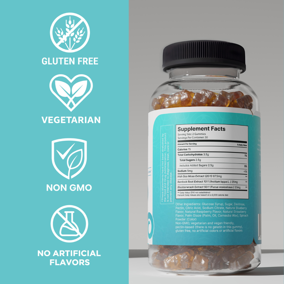 Irish Sea Moss - 60ct Gummies - Berry Bliss Flavor
